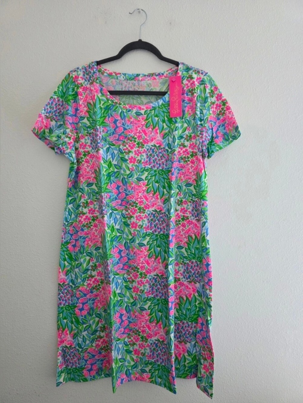 Lilly Pulitzer Cody Short Sleeve Dress #005652 Multi A Cherry On Top Sz XL NWT